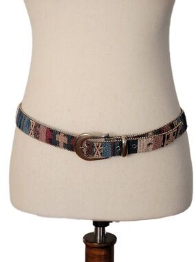 Tapestry Belt Elite Fresno California Vintage Boho Circa 1980'/90s Sz Large